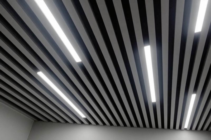 Декоративная рейка RAL7024 Серый Графит, Орех Миланский 3D Принтек