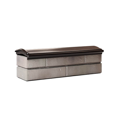 Парапет ZKING MONBLAN 170х510х50мм Коричневый с посадкой на 0.5 кирпича (130мм)