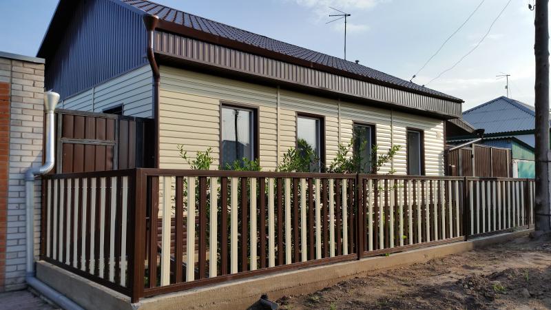 Евроштакетник 18м RAL8017 Шоколад, RAL1015 Слоновая Кость Полиэстер