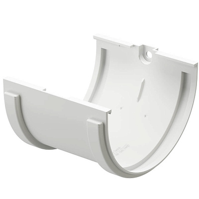 Соединитель желоба ДЕКЕ STANDARD d120мм цвет RAL 9003 Белый