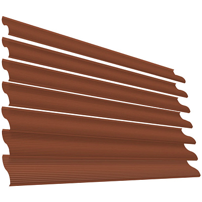 Ламель Еврожалюзи RAL8004 Терракотовый для заборов-жалюзи, беседок, пергол