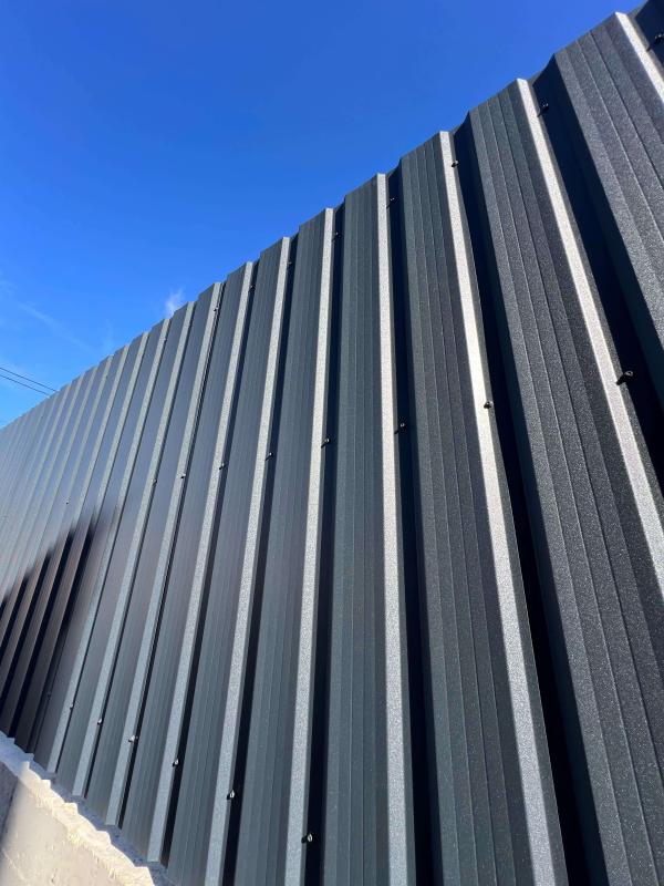 Профнастил НС-21 36м RAL7024/7024 Серый Графит 2-х сторонний МАТТЕ