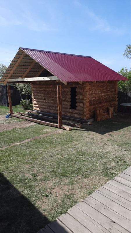 Кровля 95м2 из профнастила НС-20 RAL3005