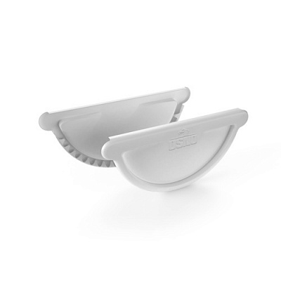 Заглушка желоба водосточного d125 мм RAL9003 OSNO