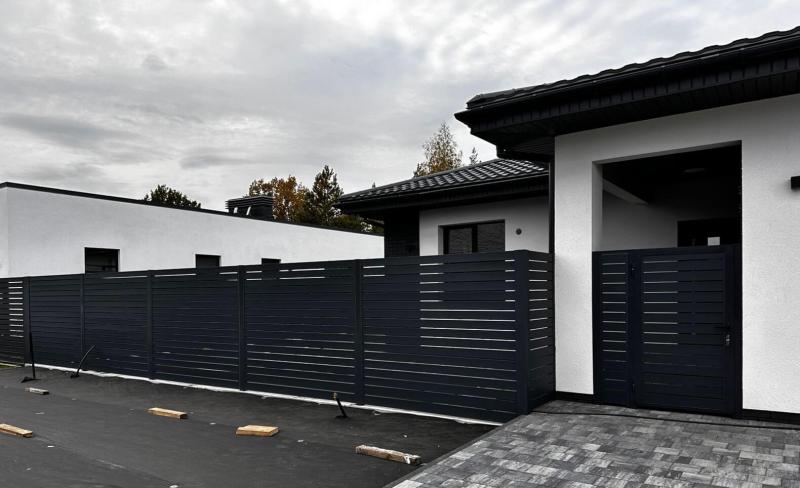 Металлопланкен, Еврожалюзи 42м RAL7024/7024 Серый Графит двусторонний МАТТЕ