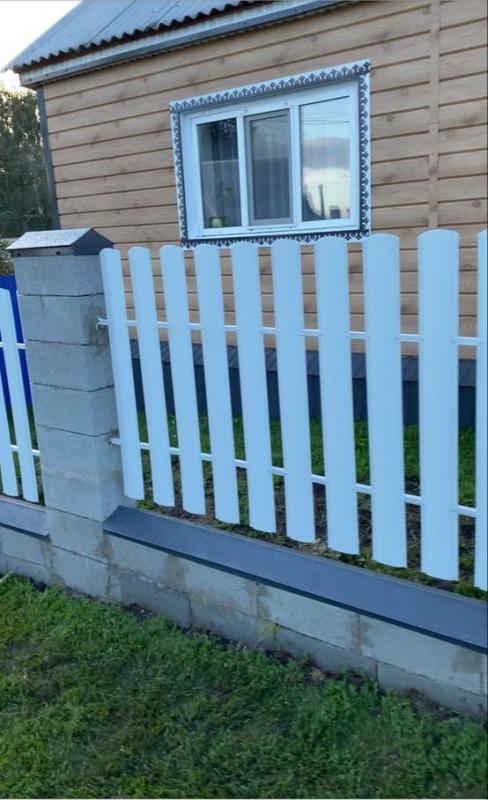 Евроштакетник полукруглый 16м RAL9003/9003 Белый двусторонний полиэстер