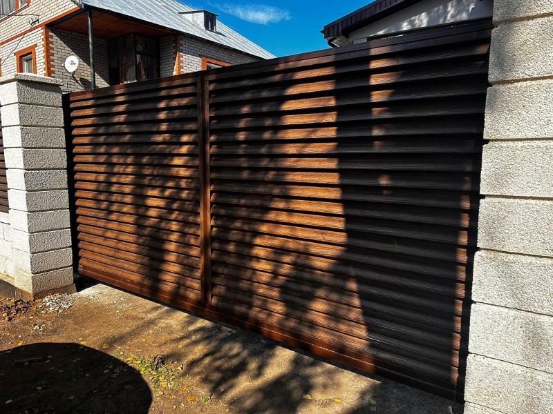 Ламели Еврожалюзи 16м Темный Каштан Принтек