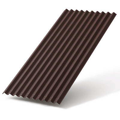 Лист Ондулин СМАРТ цвет коричневый