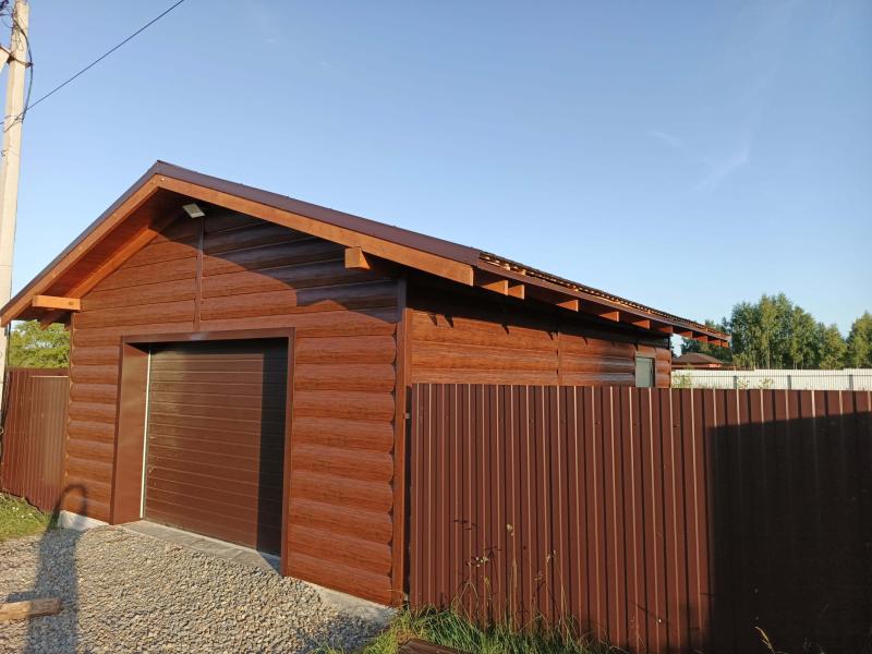 Металлосайдинг Бревно Рубленое 4D Темный Дуб 3D Принтек