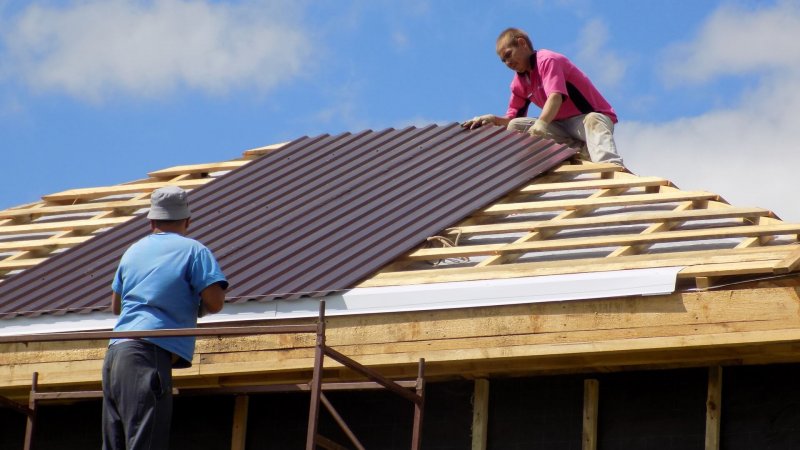 Укладка профнастила