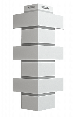 Угол наружный фасадной панели Деке FLEMISH Белый