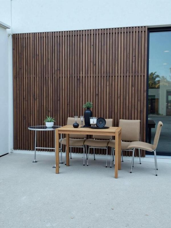 Вертикальные рейки на стене Античное Дерево 3D Принтек