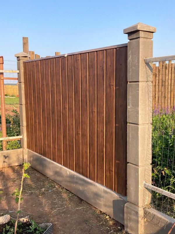 Металлосайдинг ЕВРО-БРУС 16м Каштан Printech