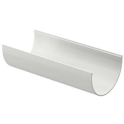 Желоб водосточный длина 3 метра ДЕКЕ STANDARD d120мм цвет RAL 9003 Белый