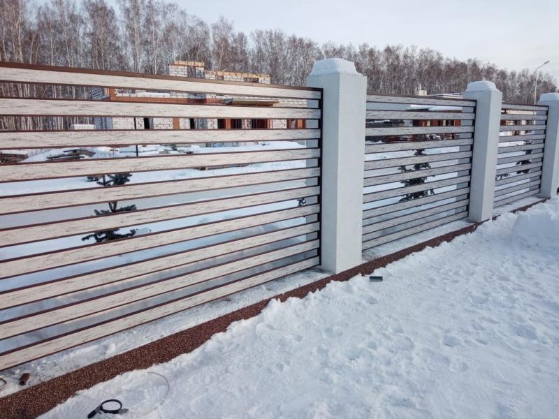 Металлопланкен 48м Каштан Красный, Беленый Дуб Printech