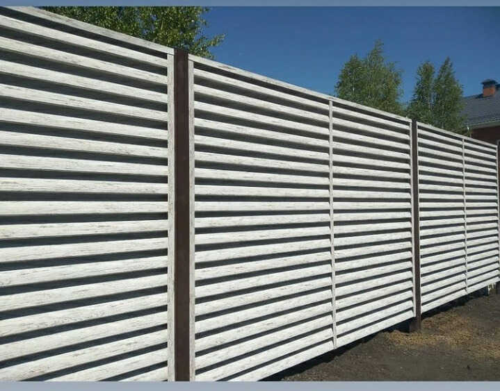 Забор-жалюзи под дерево Беленый дуб в Тюмени