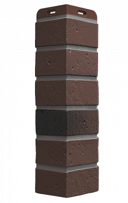 Угол наружный фасадной панели Деке BERG Коричневый фото Центр Металлокровли