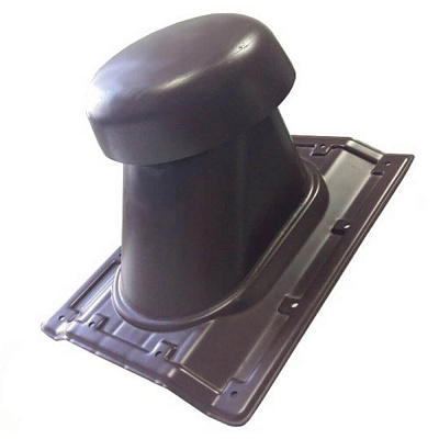 Выход вентиляции кровли универсальный D110-200 для профнастила и металлочерепицы Каскад С-21 коричневый