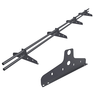 Снегозадержатель BORGE NewLine D-25мм 3 метра 4 опоры RAL7024 Серый Графит