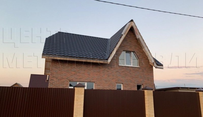 Крыша из металлочерепицы Геркулес в Пермском крае