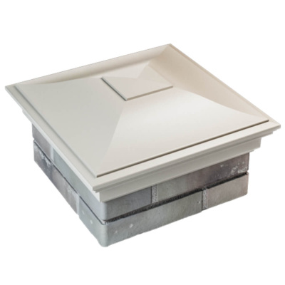 Колпак на столб забора MONBLAN Бежевый 1,5х1,5 кирпича 4