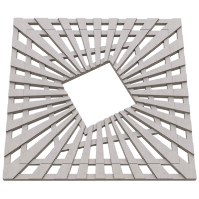 Приствольная решетка ПП ZKING ATMOSPHERE 1200х1200мм Бежевая 3