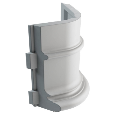 Подступенок угловой Verona 110х140х30мм Мраморный фото 3